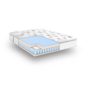 Mercer Pillow Top Cool Gel Memory Foam and Innerspring Hybrid 12-Inch Mattress, Queen