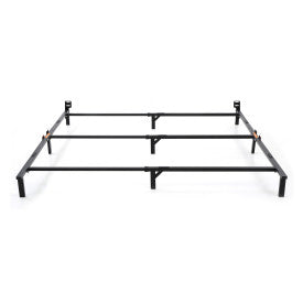 Hercules Compact Heavy-Duty Metal Bed Frame | Adjustable Width Fits Twin, Full, and Queen Mattresses