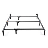 Hercules Compact Heavy-Duty Metal Bed Frame | Adjustable Width Fits Twin, Full, and Queen Mattresses