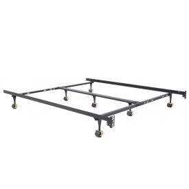 Hercules Universal Heavy-Duty Metal Bed Frame | Adjustable Width Fits Twin, Twin XL, Full, Queen, King, California King