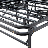 Hercules Heavy-Duty Adjustable Platform 14-Inch Metal Bed Frame | Mattress Foundation or Box Spring, Queen