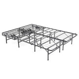 Hercules Heavy-Duty Adjustable Platform 14-Inch Metal Bed Frame | Mattress Foundation or Box Spring, Queen